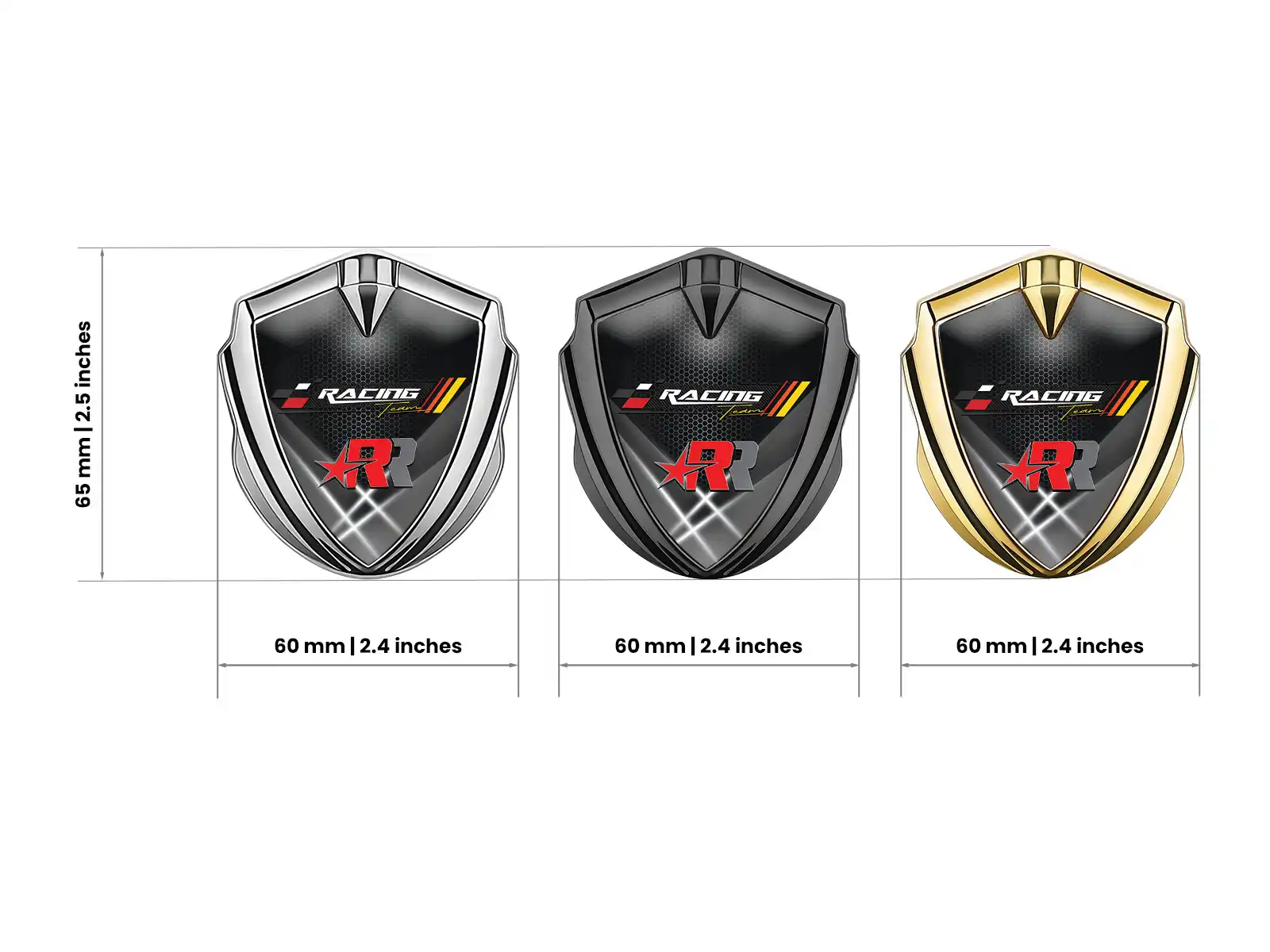 Metal Domed Emblem Sturdy Premium Domed